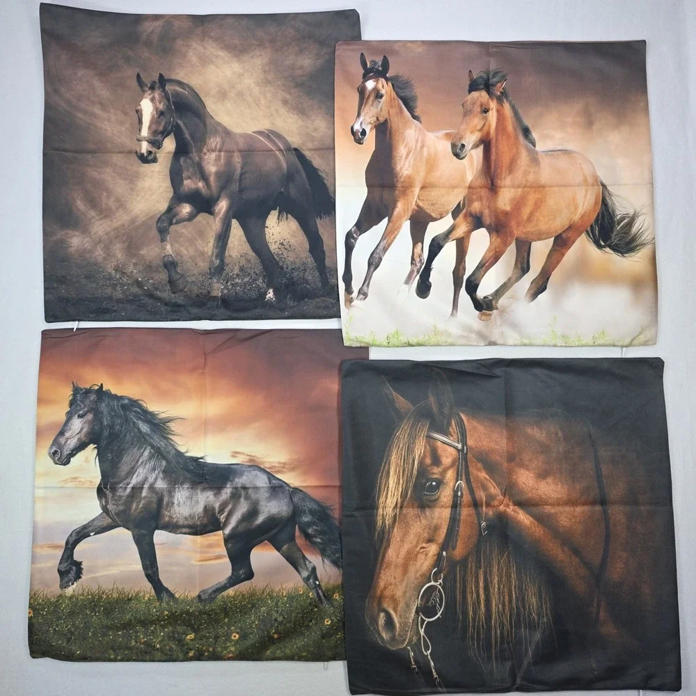 Western Decor Horse Pillow Covers 19